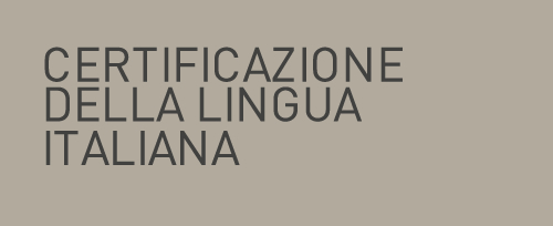 banner relativo ai certificati di conoscenza della lingua italiana