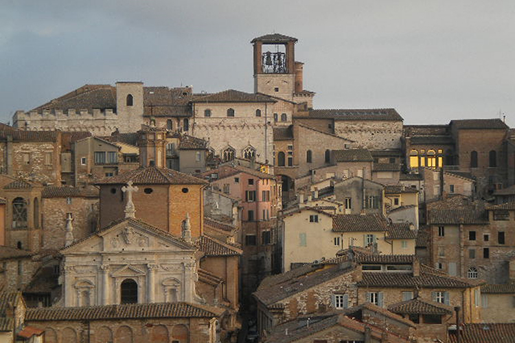 uno scorcio del centro storico di Perugia