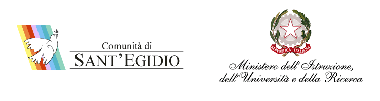 Logo della Comunità di Sant'Egidio e Logo MIUR