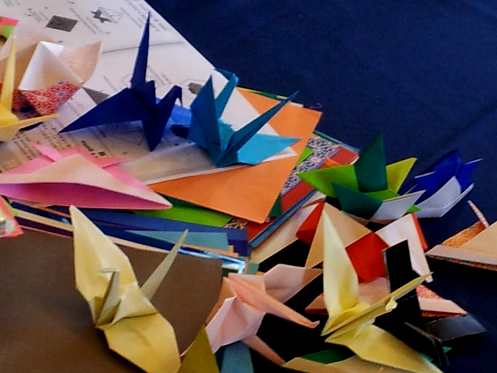 Immagine di origami colorati