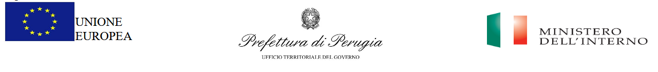 loghi UE - Prefettura Perugia - Ministero Interno