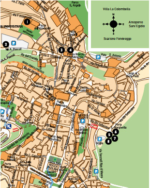 Mappa di Perugia