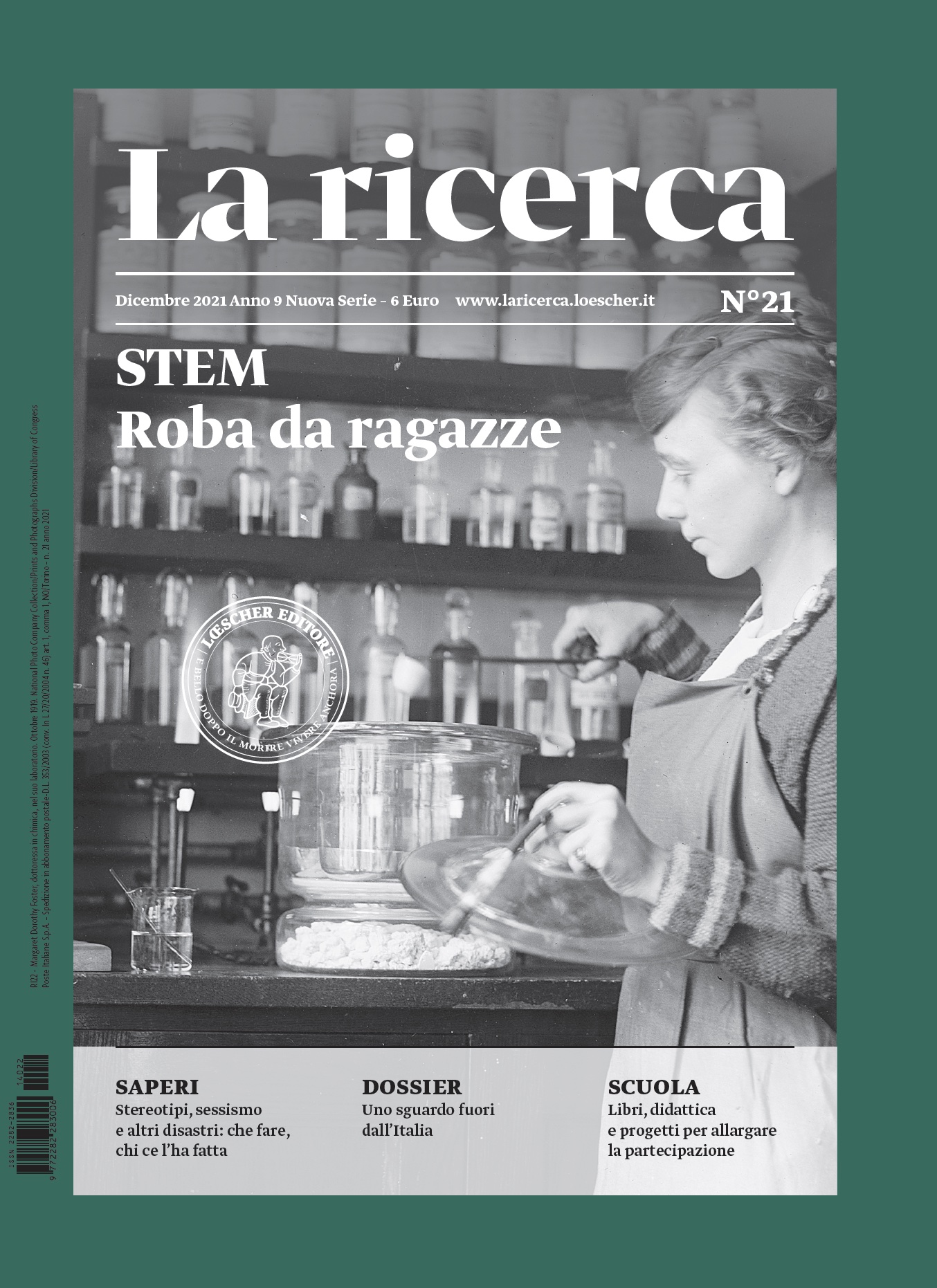 copertina de "La ricerca" numero 21