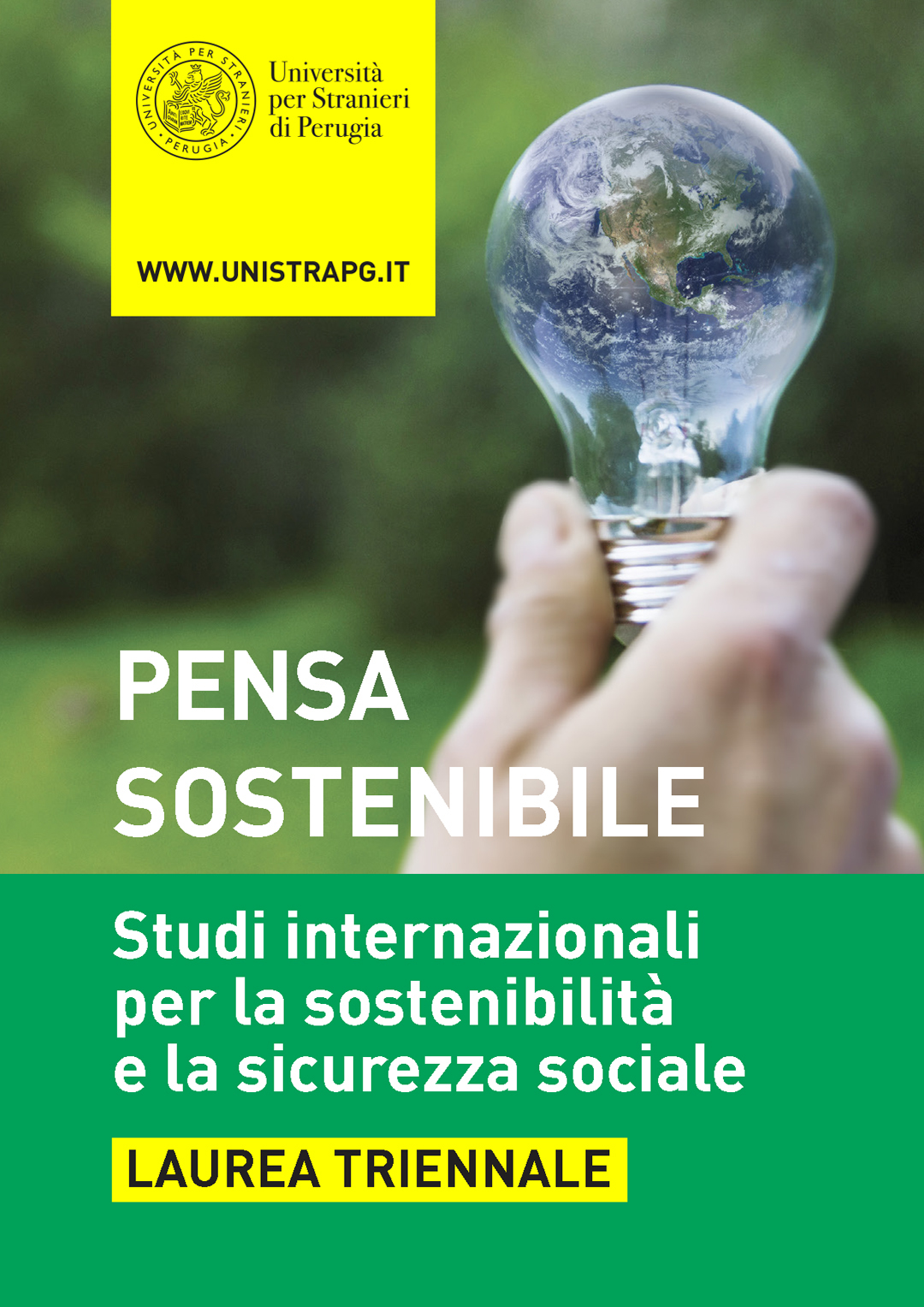 Corso di laurea in Studi internazionali per a sostenibilità e la sicurezza sociale