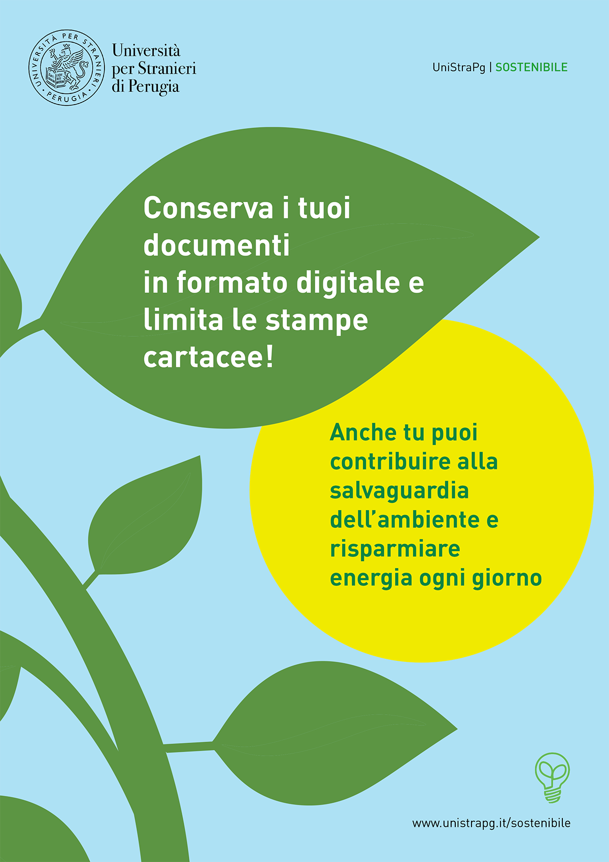 conserva i tuoi documenti in formato digitale e limita le stampe cartacee