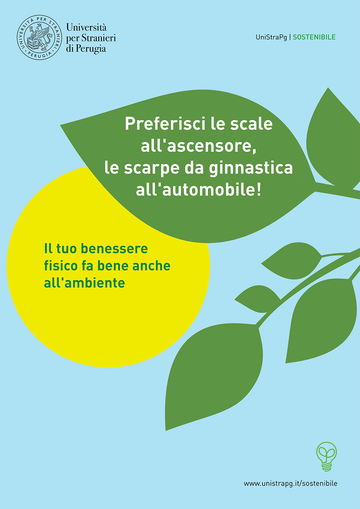 preferisci le scale all'ascensore, le scarpe da ginnastica all'automobile