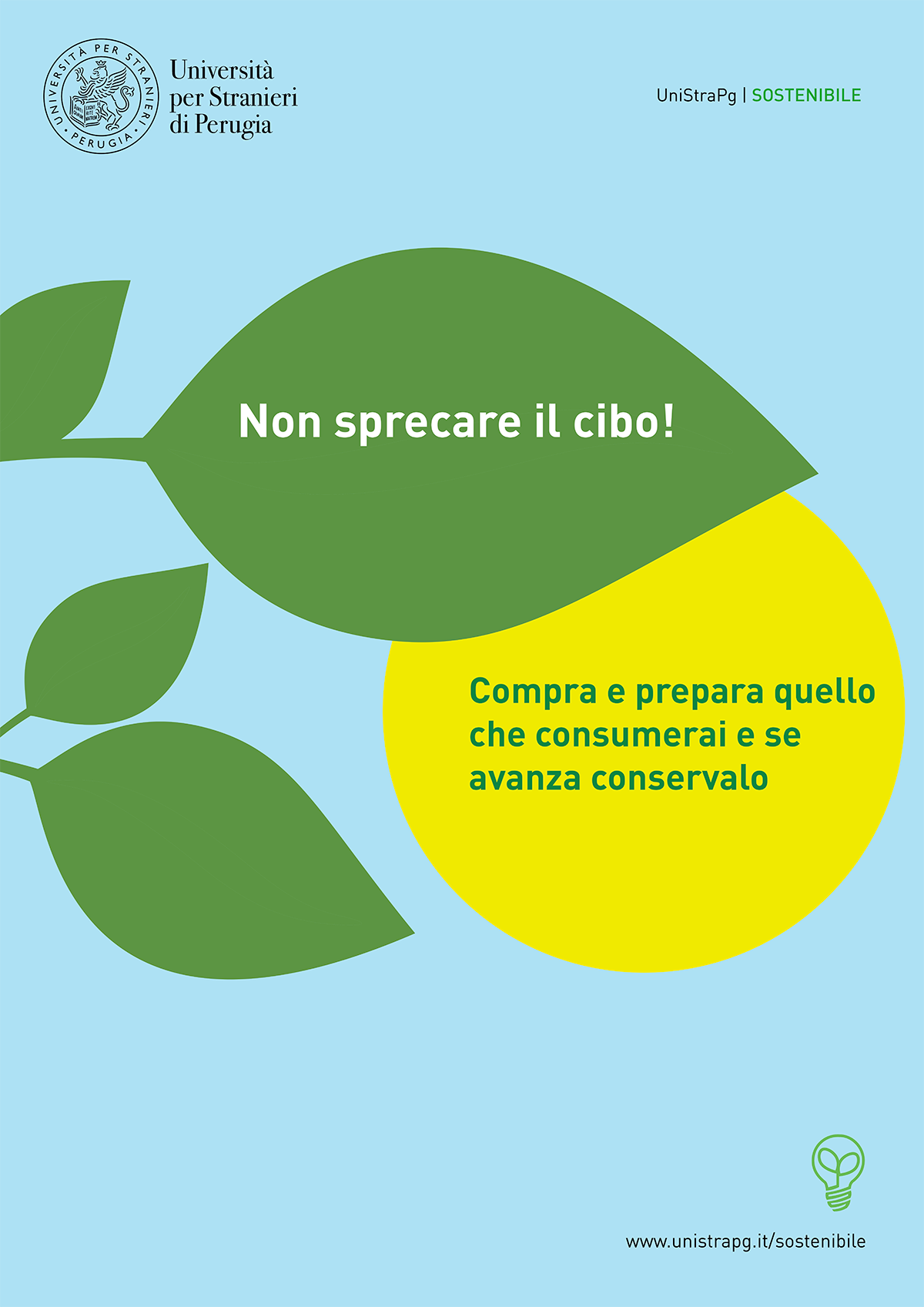 non sprecare il cibo!