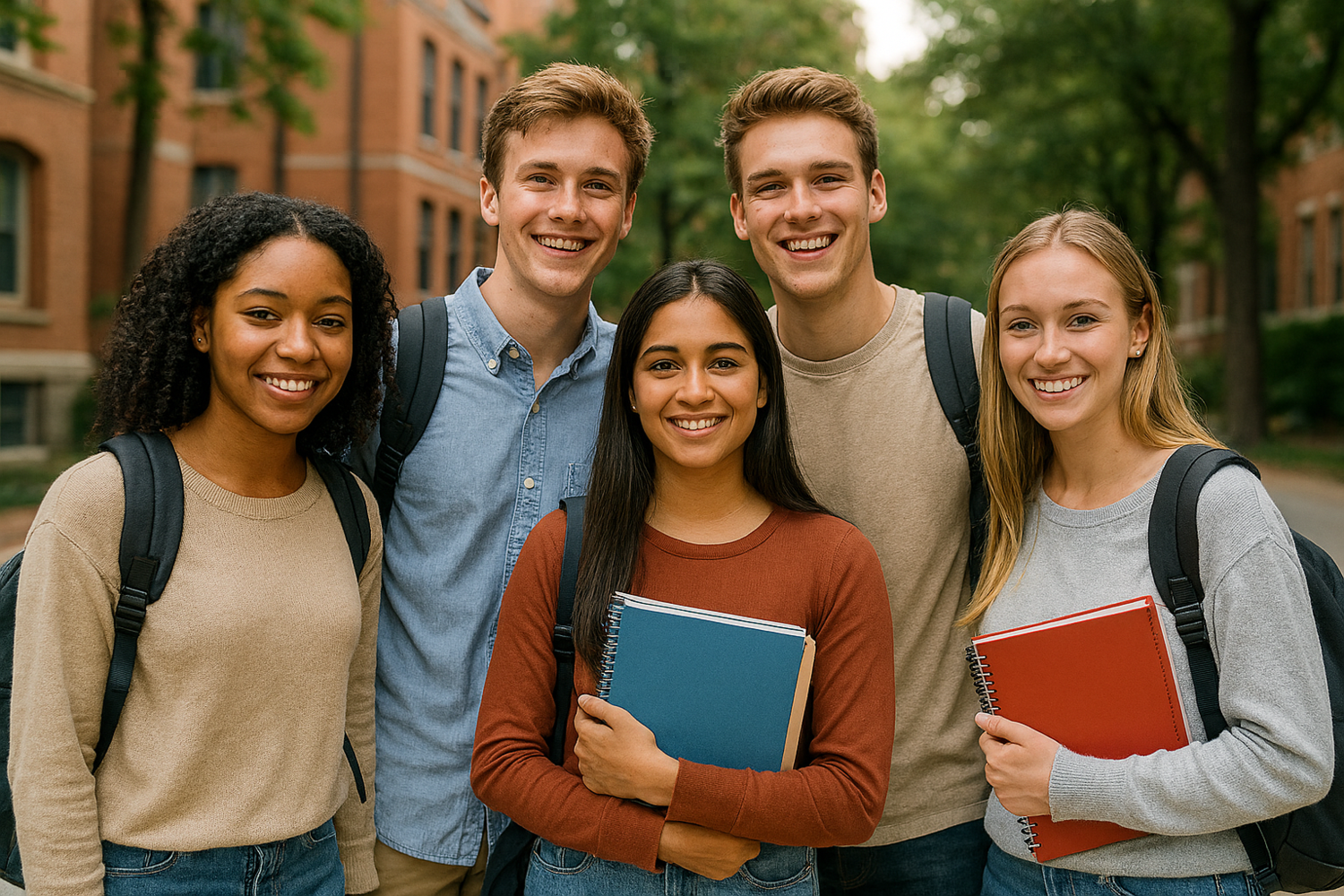 Gruppo di studenti universitari