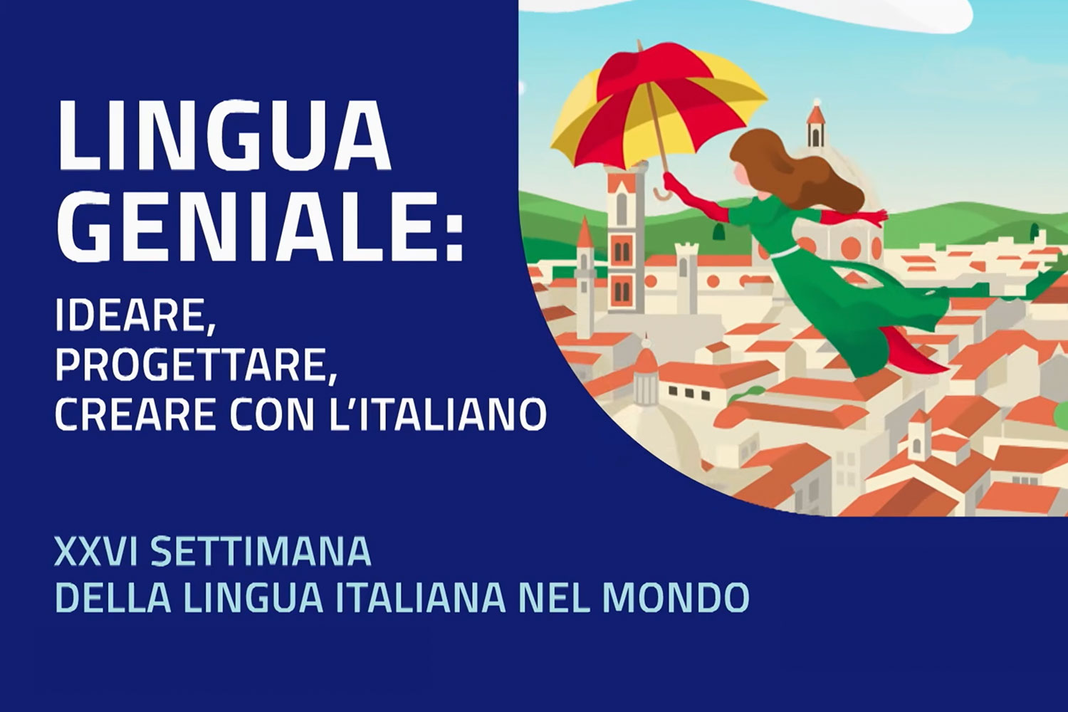 banner della settimana della lingua italiana 2026