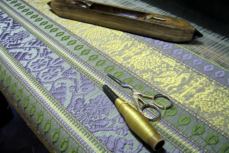 tessuto e strumenti per tessitura