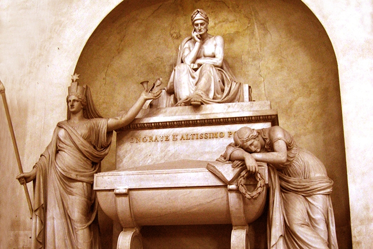 Dettaglio della locandina: la tomba di Dante