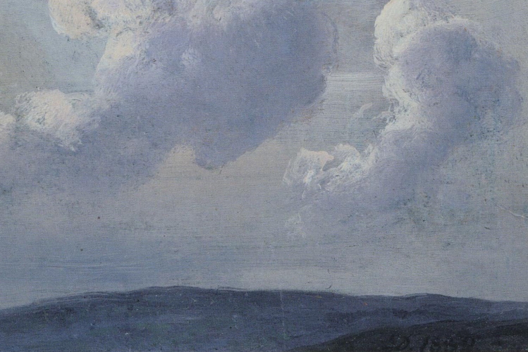 particolare della copertina de "the Prelude": paesaggio nuvoloso