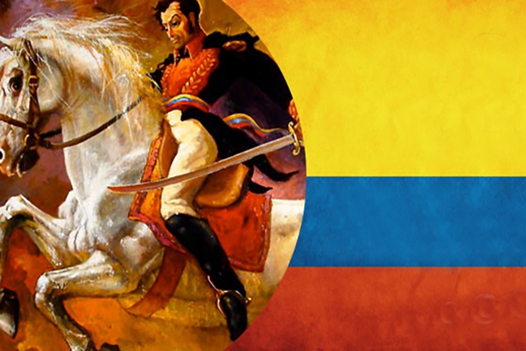 Dettaglio della locandina: bandiera colombiana