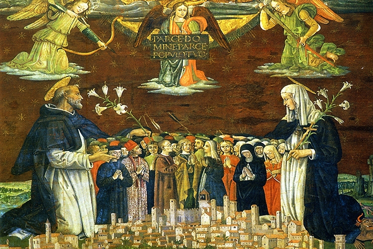 particolare di un'opera pittorica