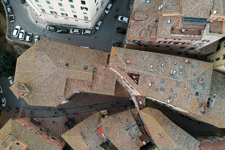 foto dall'alto di Perugia