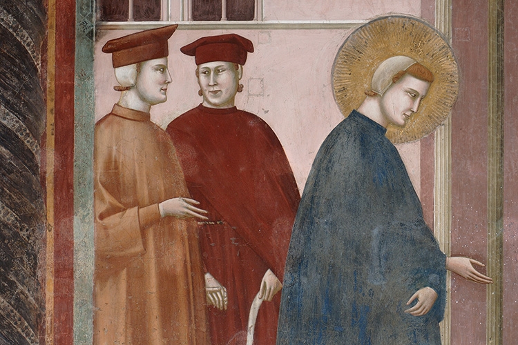 San Francesco in un dipinto di Giotto