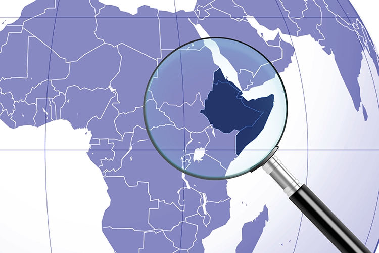 lente d'ingrandimento sul corno d'Africa