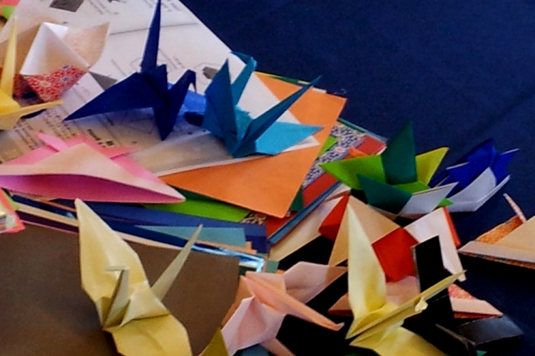 Immagine di origami colorati