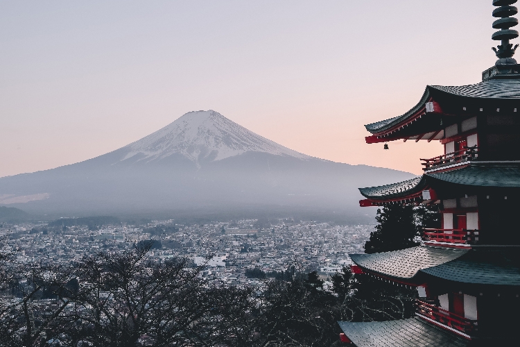 scorcio del monte Fuji