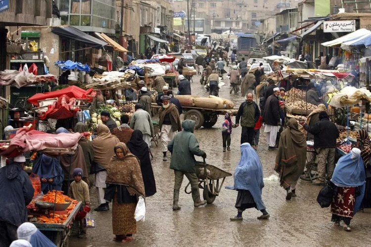 un mercato in Afghanistan