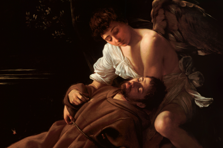 quadro che rappresenta la morte di San Francesco