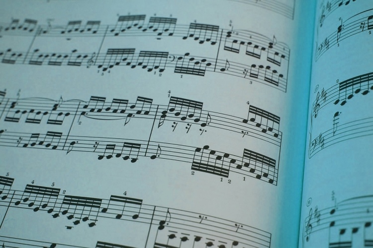 Immagine di spartito musicale