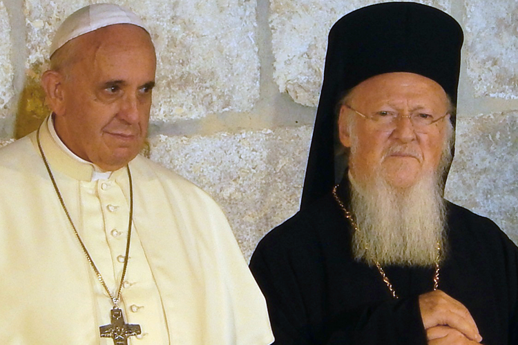 Bartolomeo I e Papa Francesco