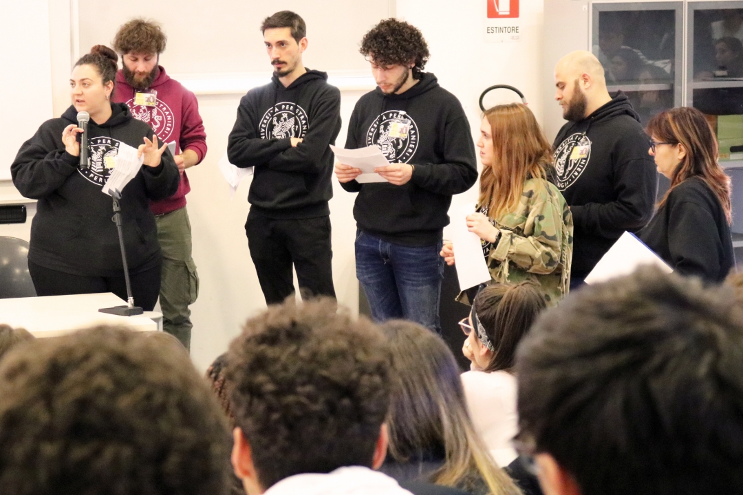 intervento dei rappresentanti degli studenti