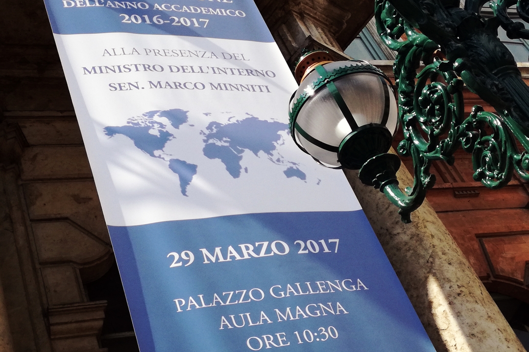 Inaugurazione a.a. 2016-2017 alla presenza del Ministro dell'Interno, Sen. Marco Minniti