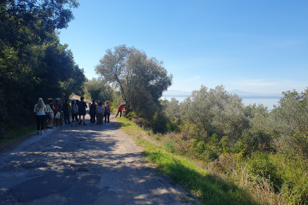 uno scorcio del percorso