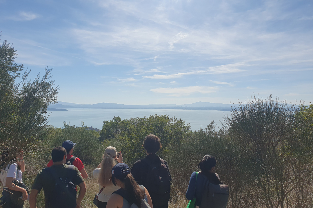 scorcio del lago visto dal sentiero