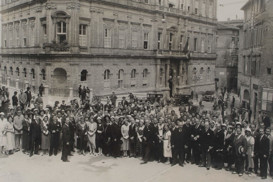 10 luglio 1932 - Visita all'Università di S. E. Di Marzo, Sottosegretario di Stato per l'educazione nazionale