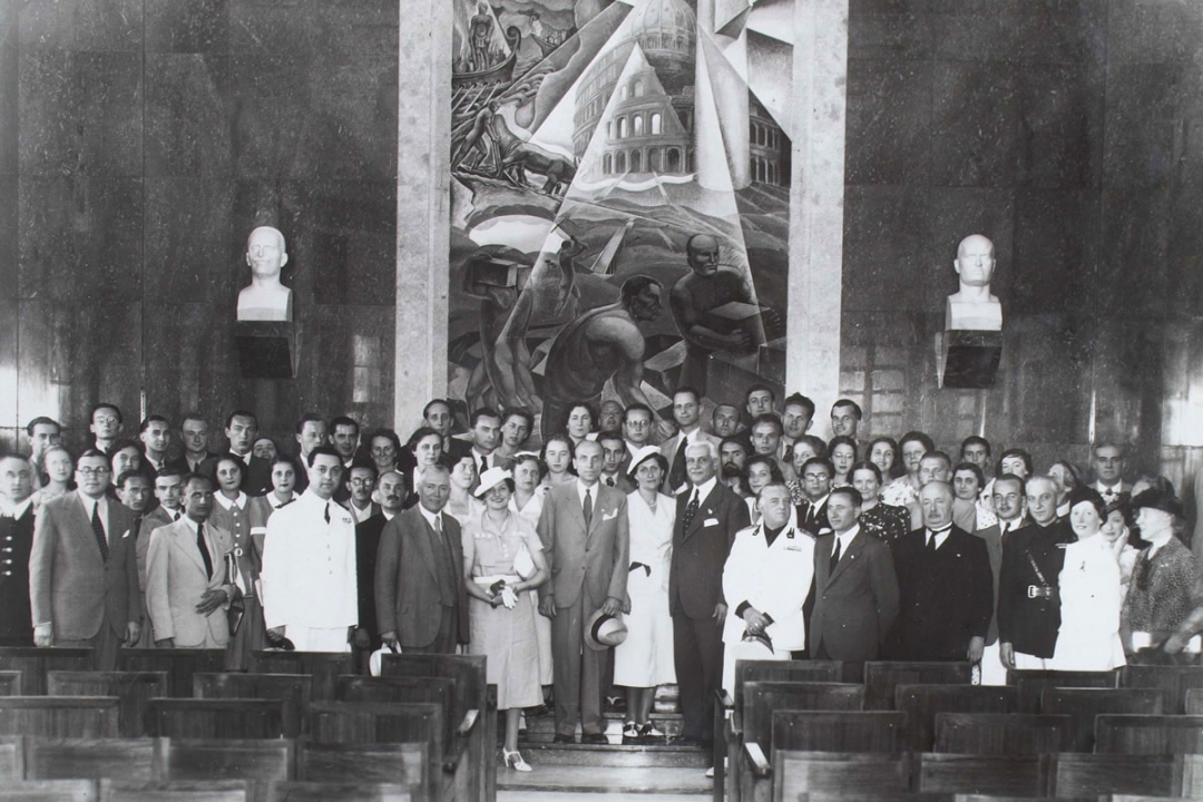 22 luglio 1938 - Il Presidente del Consiglio dei Ministri d'Ungheria S. E. Bela Imredy visita l'Università