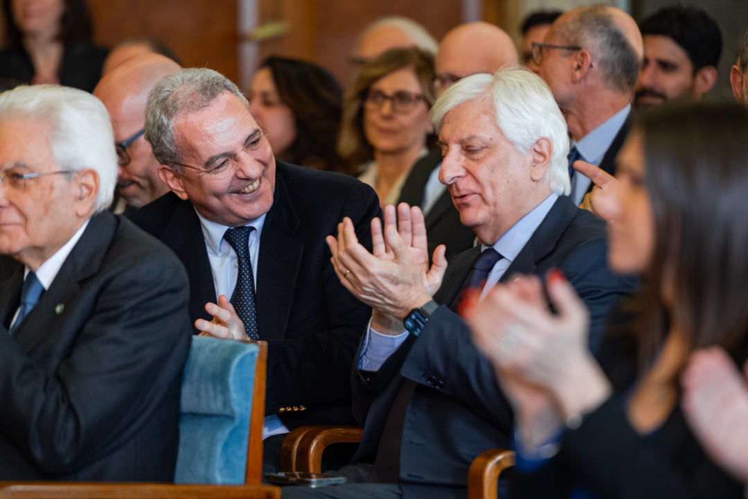 ospiti durante la cerimonia