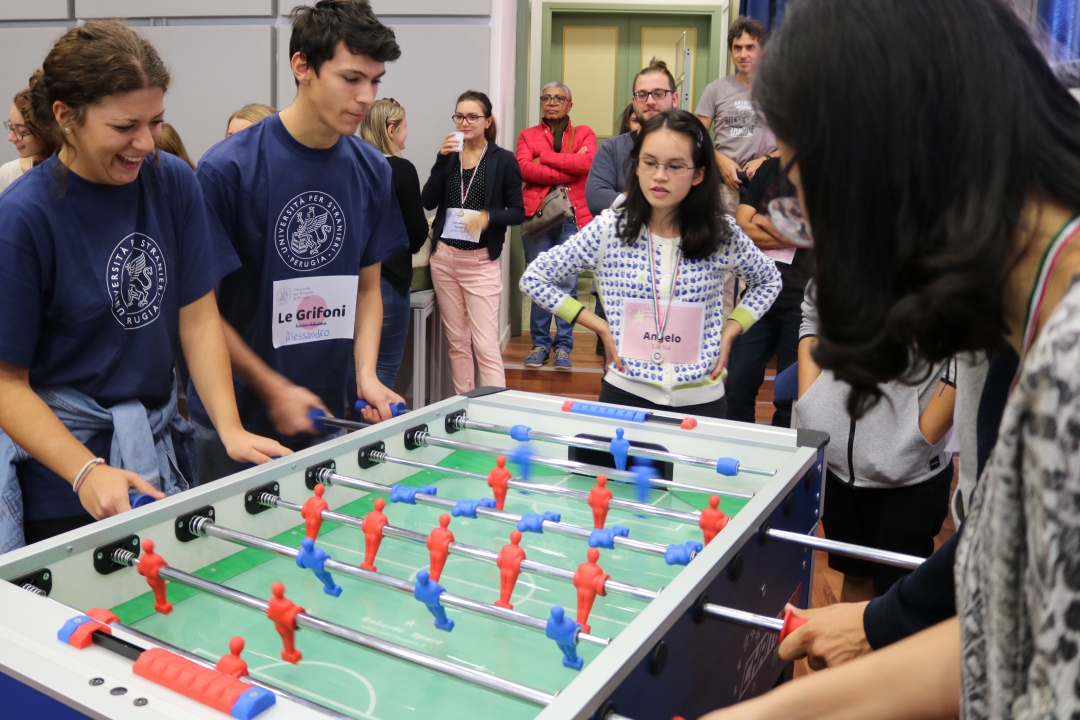 Torneo di biliardino alla Stranieri 