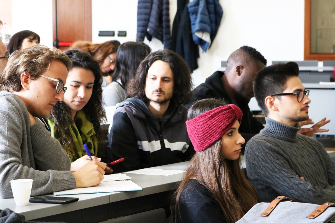 studenti durante l'incontro