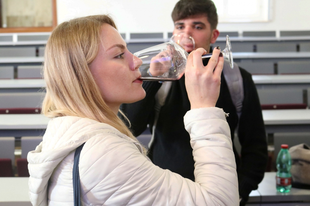 studenti durante l'incontro