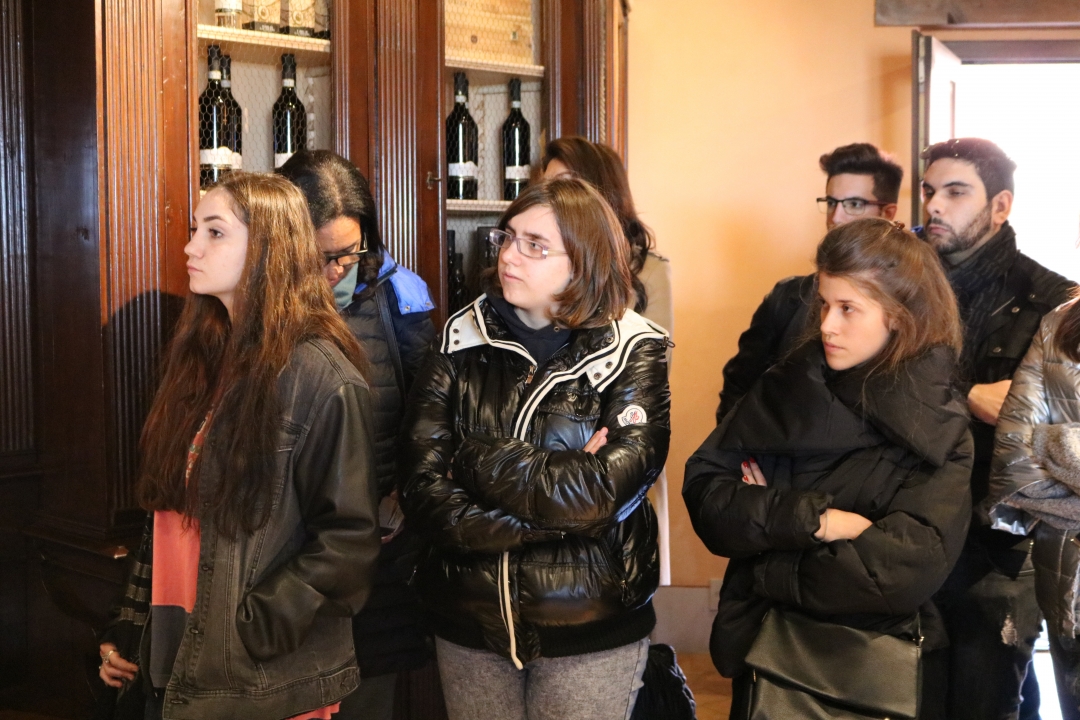 studenti durante la visita