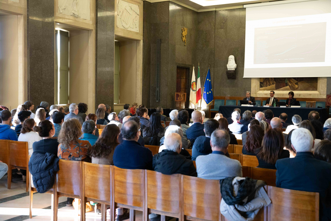 il pubblico in aula Magna