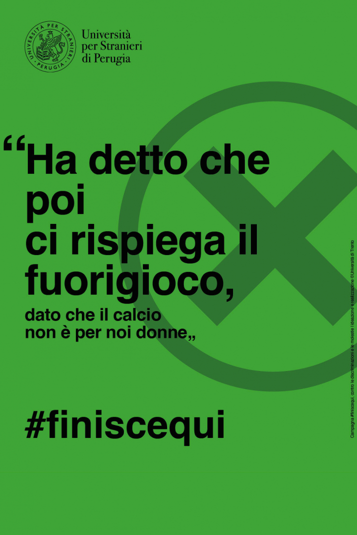 Ha detto che poi ci rispiega il fuorigioco, dato che il calcio non è per noi donne