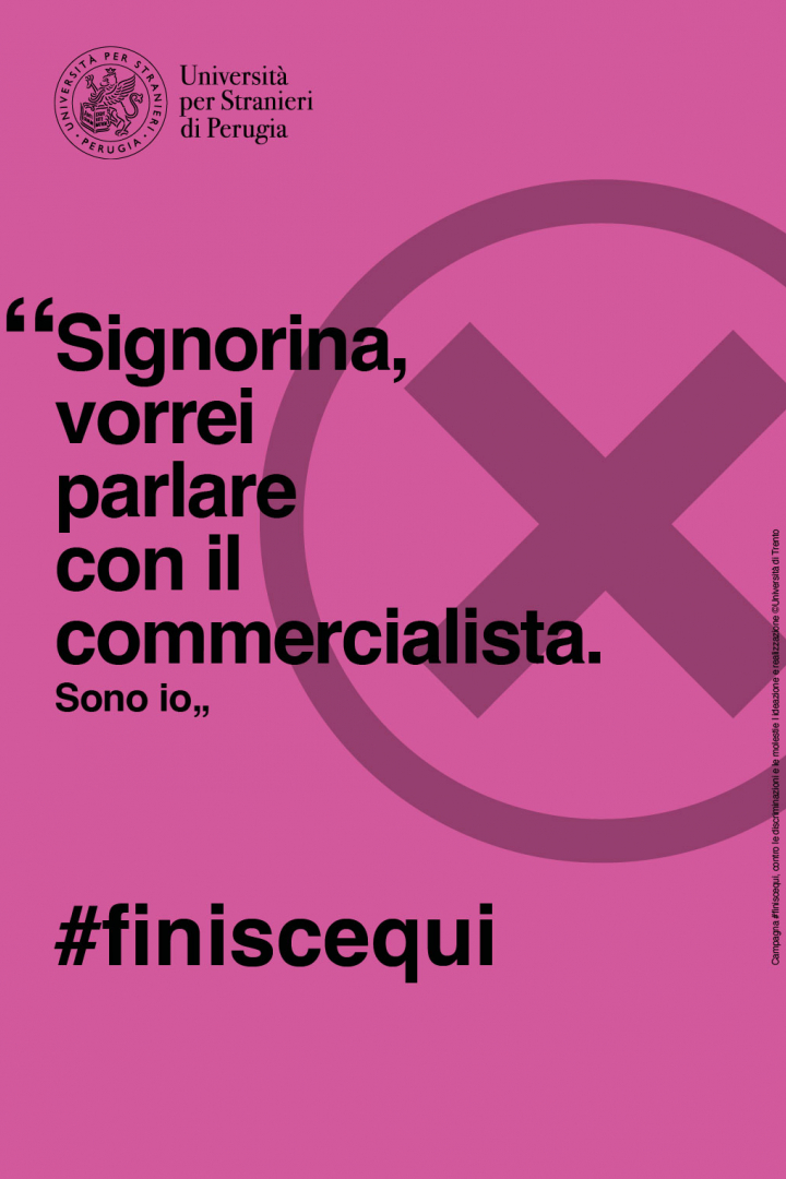 Signorina, vorrei parlare con il commercialista. Sono io