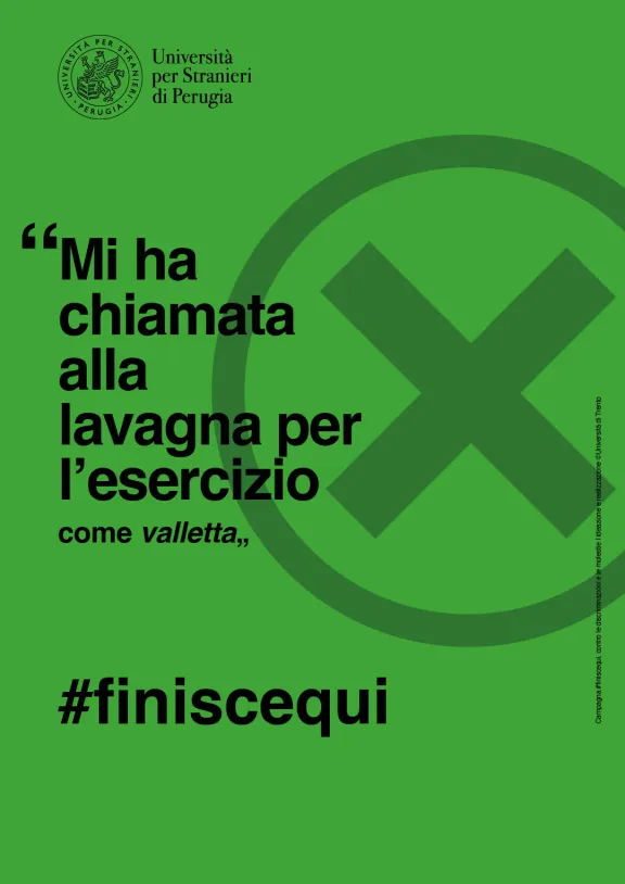 Mi ha chiamata alla lavagna per l'esercizio, come valletta