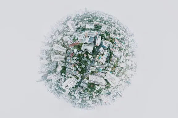 image of the world seen from the outside